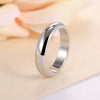 High quality 4mm Wholesale Simple Ring Fashion Rose Gold Ring Men's and Women's Exclusive Couple Wedding Ring